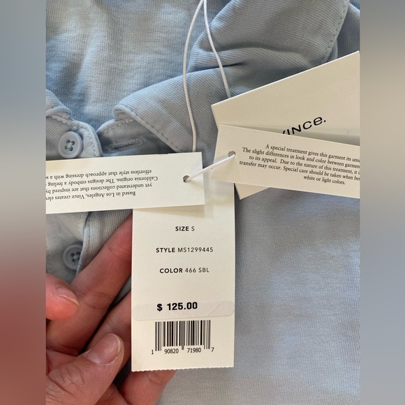 Vince Garment Dye Short-Sleeve Polo Shirt - Picture 3 of 6